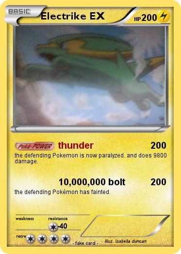 Pokemon Electrike EX