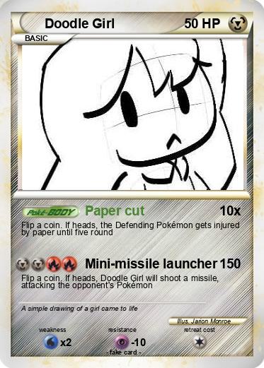 Pokemon Doodle Girl