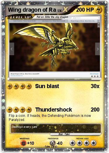 Pokemon Wing dragon of Ra