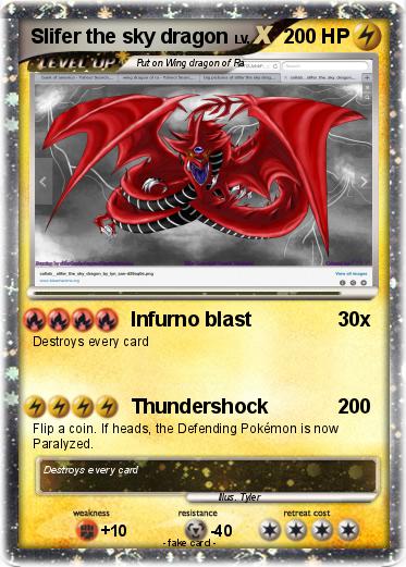 Pokemon Slifer the sky dragon