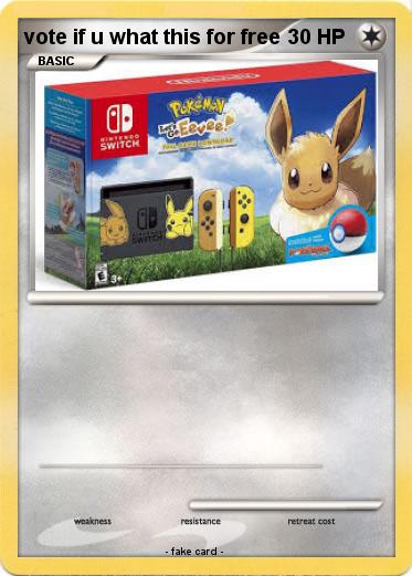 Pokemon vote if u what this for free