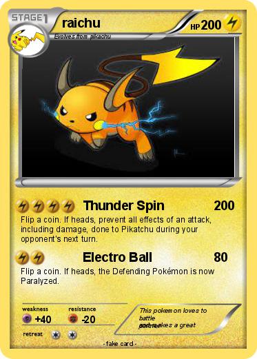 Pokemon raichu
