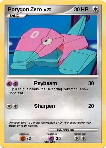 Pokemon Porygon Zero