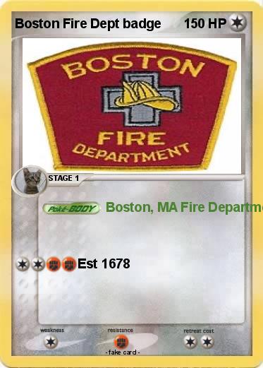 Pokemon Boston Fire Dept badge