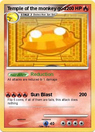 Pokemon Temple of the monkey god