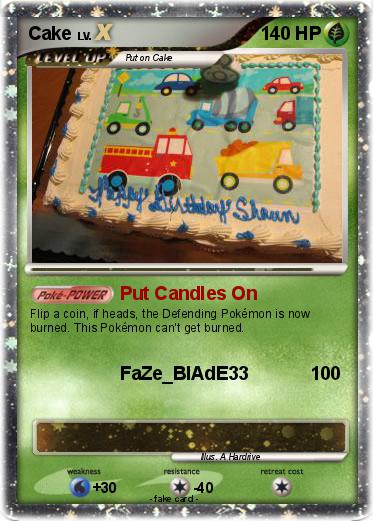 Pokemon Cake