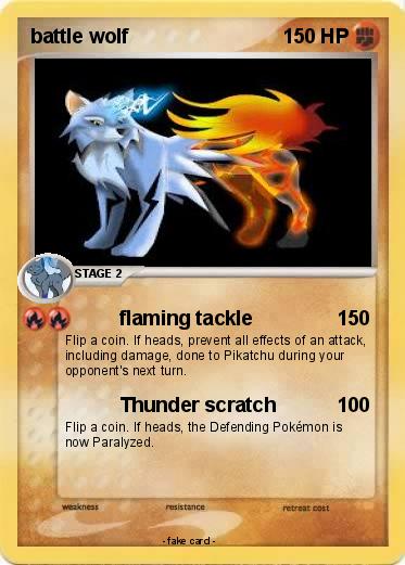 Pokemon battle wolf