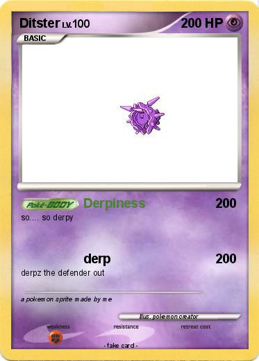 Pokemon Ditster