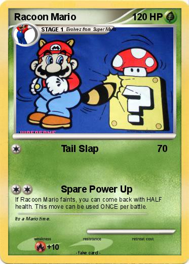Pokemon Racoon Mario