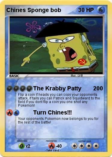 Pokemon Chines Sponge bob
