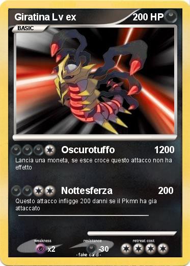 Pokemon Giratina Lv ex