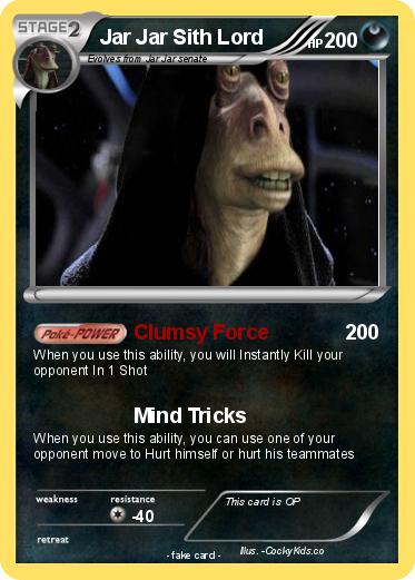 Pokemon Jar Jar Sith Lord