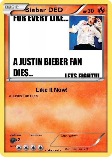 Pokemon Bieber DED