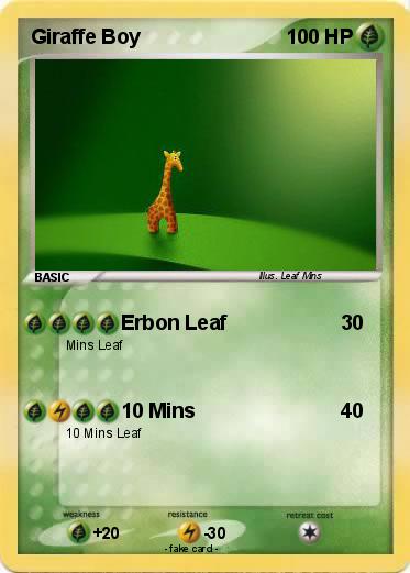 Pokemon Giraffe Boy