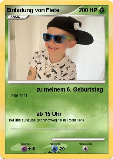 Pokemon Einladung von Fiete