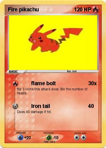 Pokemon Fire pikachu