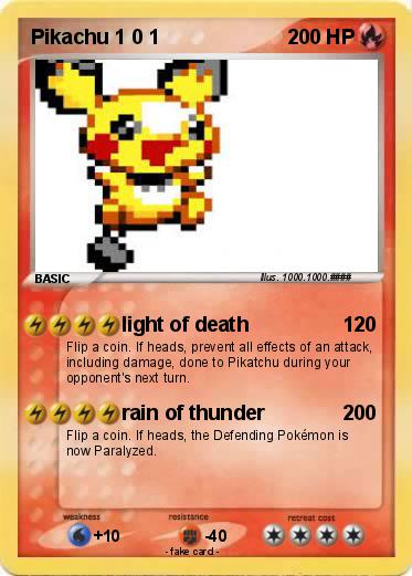Pokemon Pikachu 1 0 1