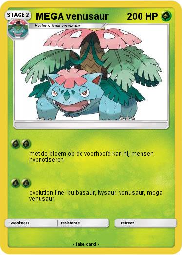 Pokemon MEGA venusaur