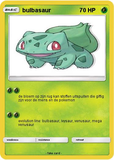 Pokemon bulbasaur
