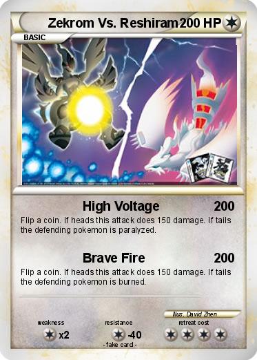Pokemon Zekrom Vs. Reshiram