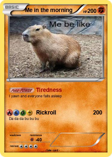 Pokemon Me in the morning