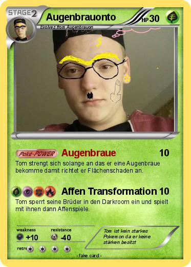 Pokemon Augenbrauonto