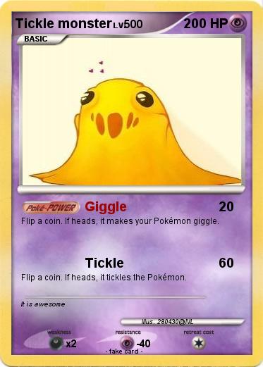 Pokemon Tickle monster