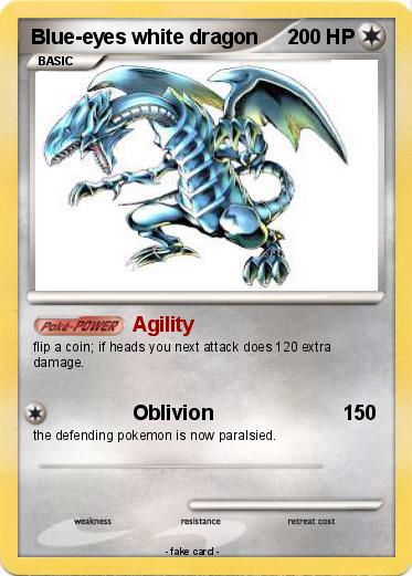 Pokemon Blue-eyes white dragon