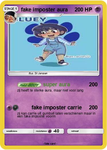 Pokemon fake imposter aura