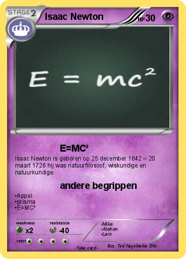 Pokemon Isaac Newton