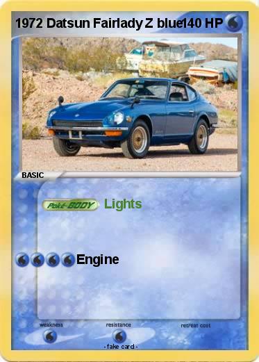 Pokemon 1972 Datsun Fairlady Z blue