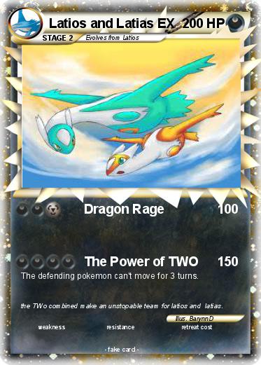 Pokemon Latios and Latias EX