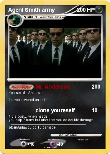 Pokemon Agent Smith army
