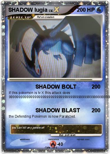 Pokemon SHADOW lugia