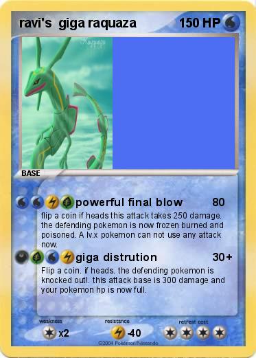Pokemon ravi's  giga raquaza