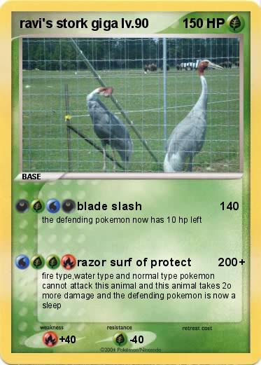 Pokemon ravi's stork giga lv.90