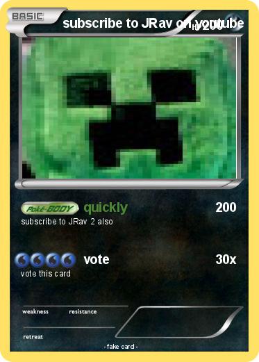 Pokemon subscribe to JRav on youtube