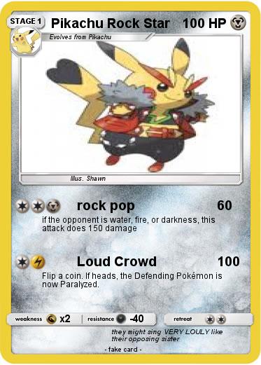 Pokemon Pikachu Rock Star