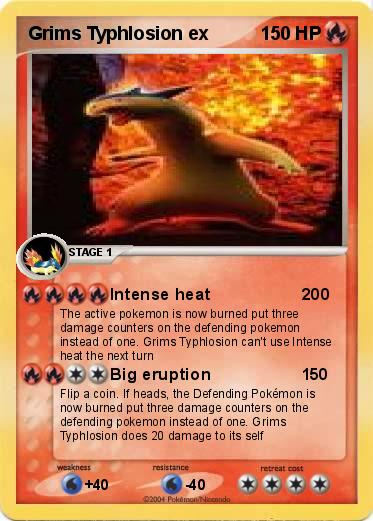 Pokemon Grims Typhlosion ex