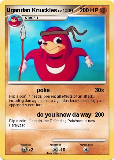 Pokemon Ugandan Knuckles