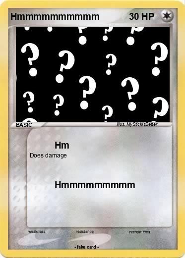 Pokemon Hmmmmmmmmmm