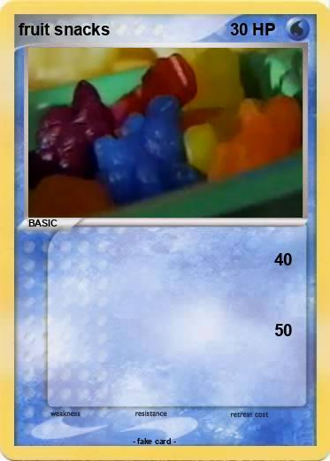 Pokemon fruit snacks