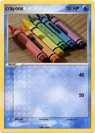 Pokemon crayons