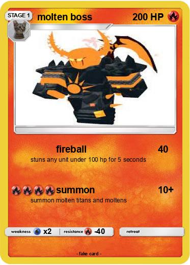 Pokemon molten boss