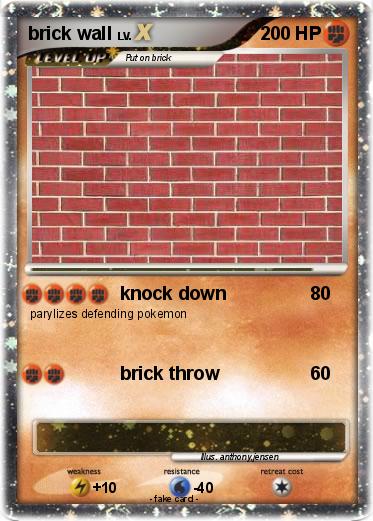 Pokemon brick wall
