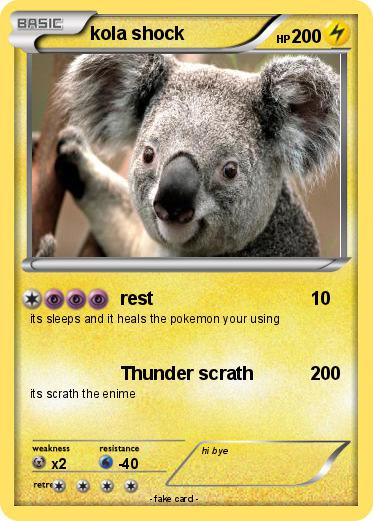 Pokemon kola shock