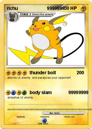 Pokemon richu                       9999999