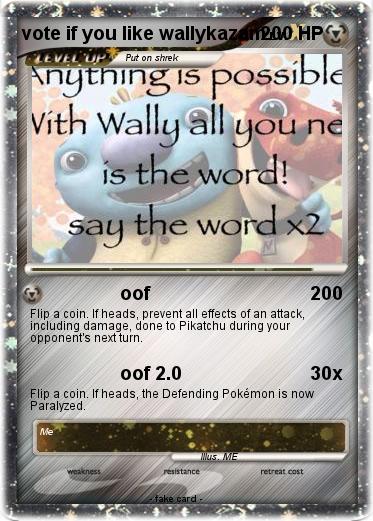 Pokemon vote if you like wallykazam