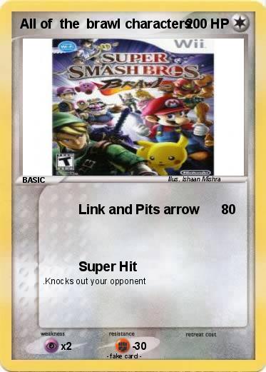 Pokemon All of  the  brawl characters