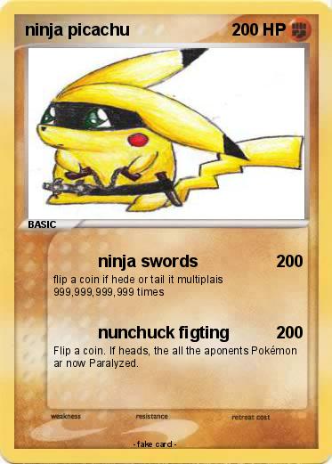 Pokemon ninja picachu